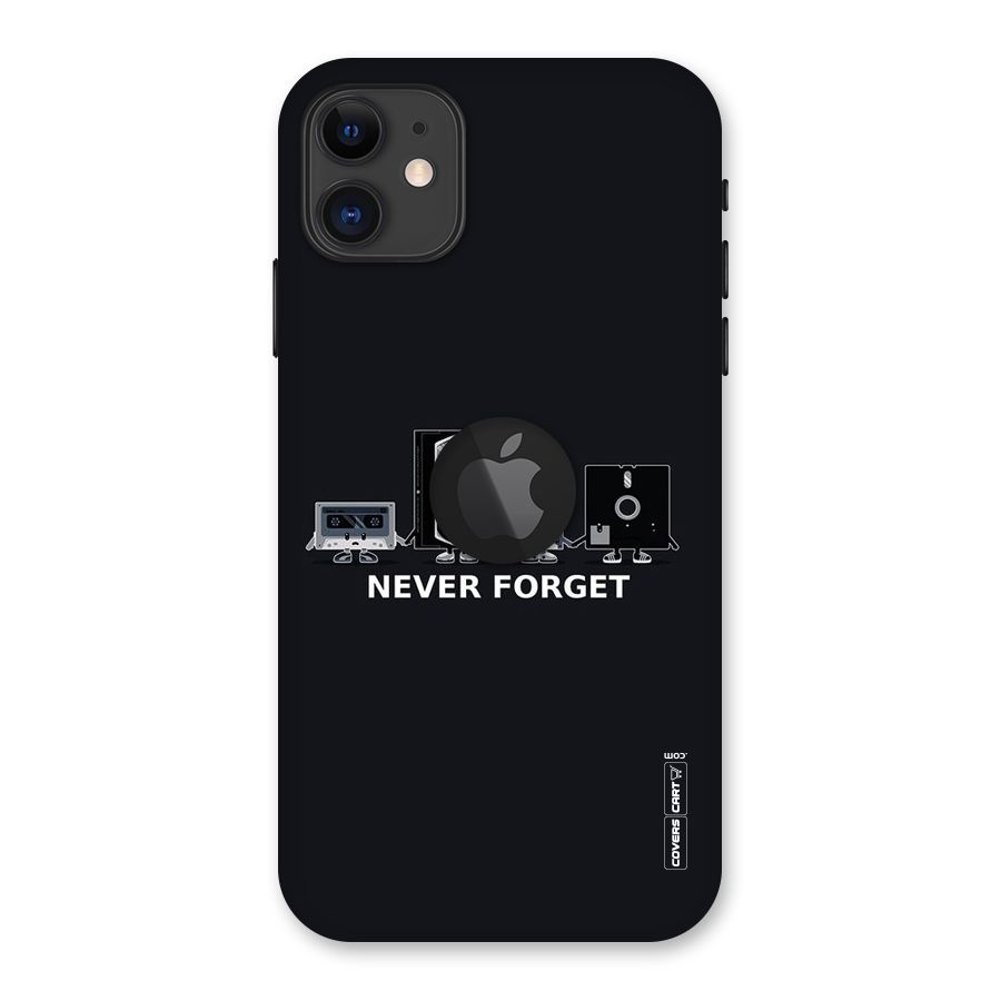Never Forget Back Case for iPhone 11 Logo Cut