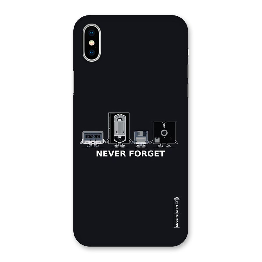 Never Forget Back Case for iPhone XS