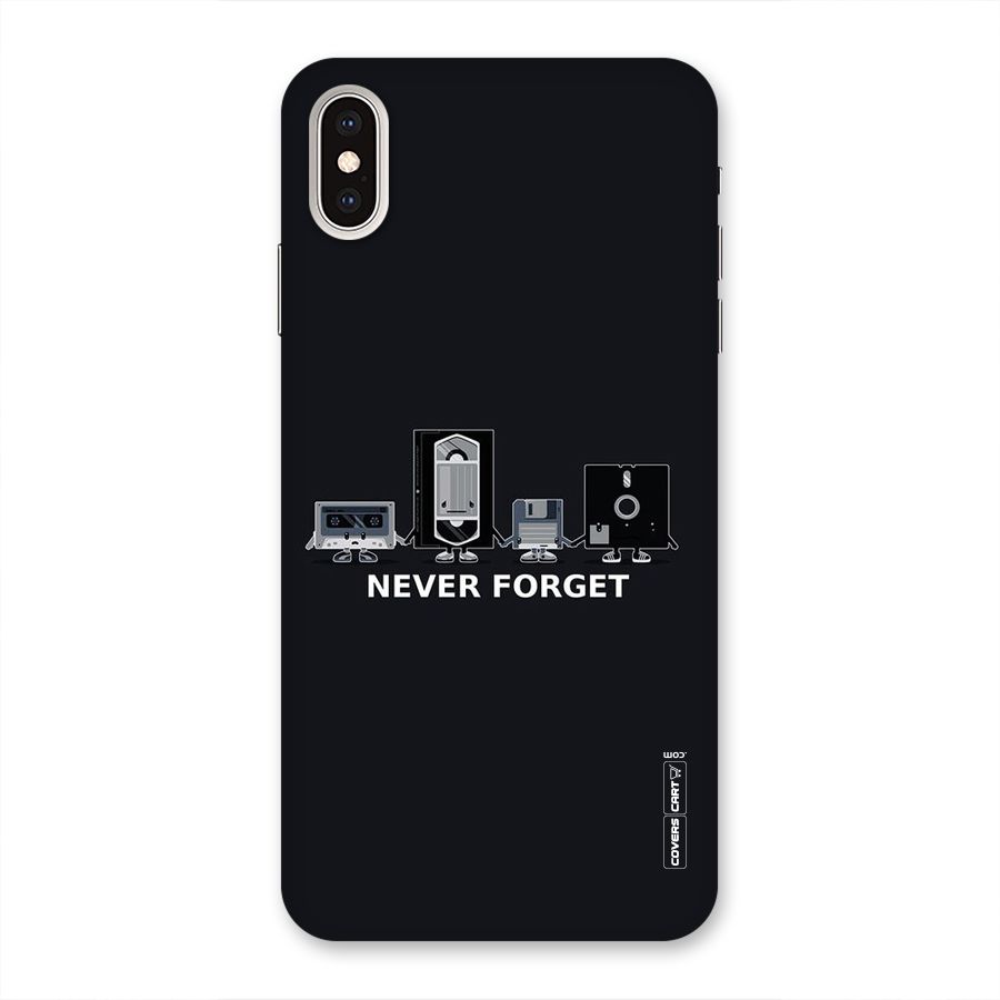 Never Forget Back Case for iPhone XS Max