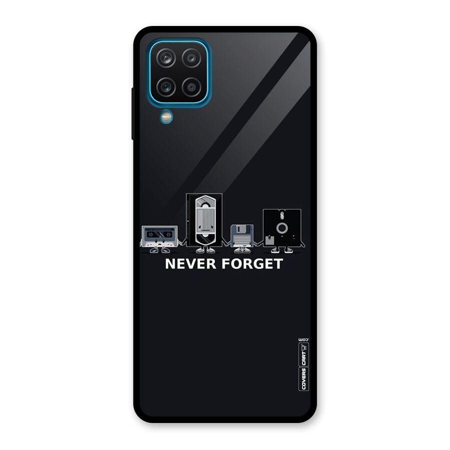 Never Forget Glass Back Case for Galaxy A12