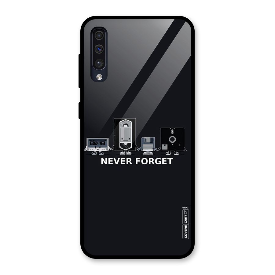 Never Forget Glass Back Case for Galaxy A50