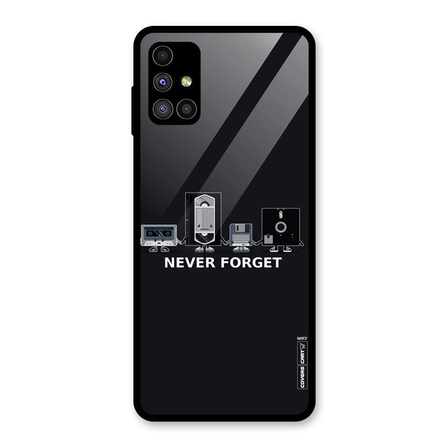 Never Forget Glass Back Case for Galaxy M51