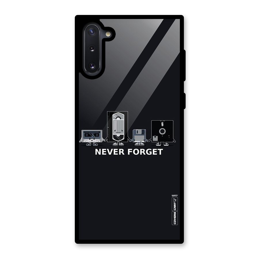 Never Forget Glass Back Case for Galaxy Note 10