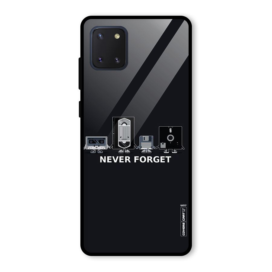 Never Forget Glass Back Case for Galaxy Note 10 Lite