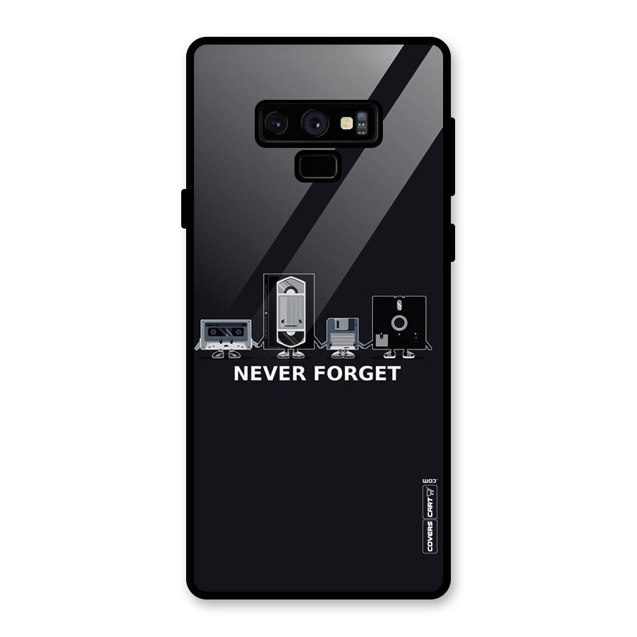 Never Forget Glass Back Case for Galaxy Note 9