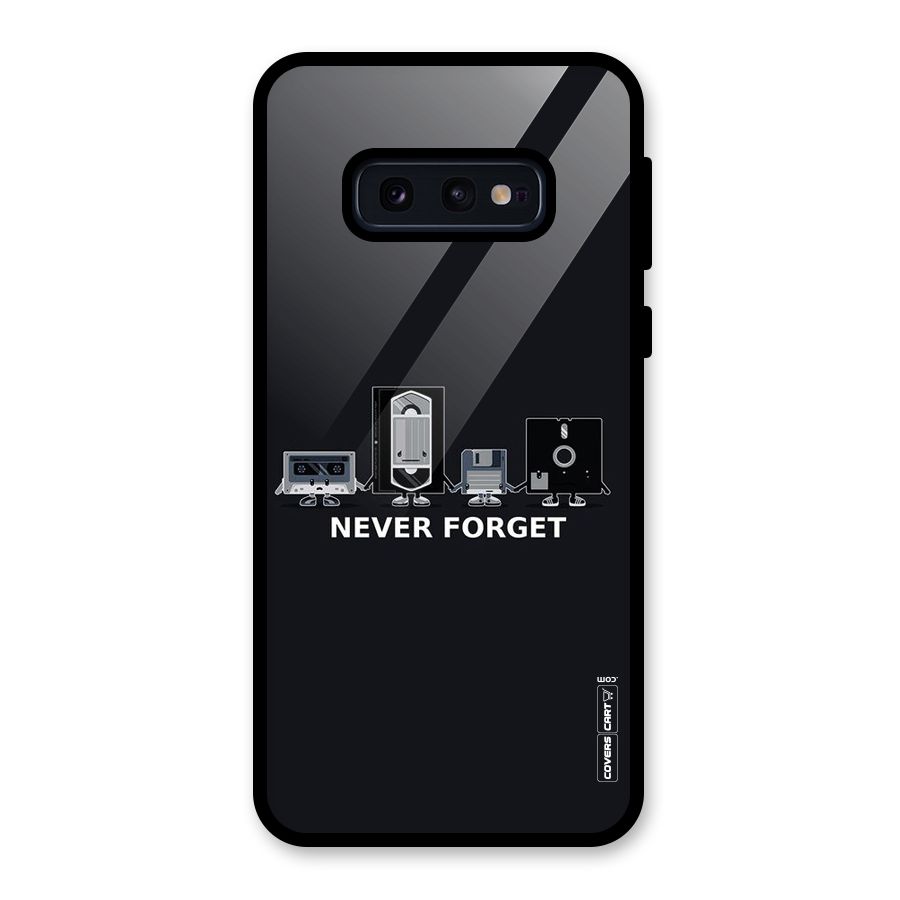 Never Forget Glass Back Case for Galaxy S10e