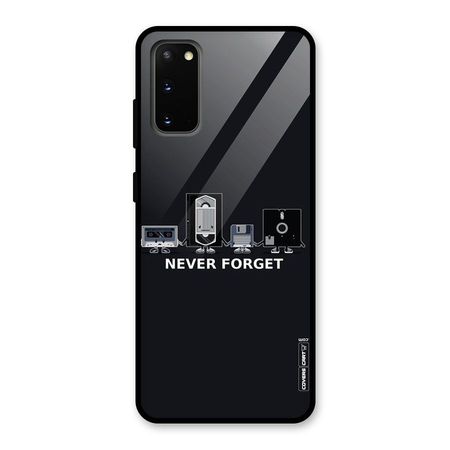 Never Forget Glass Back Case for Galaxy S20