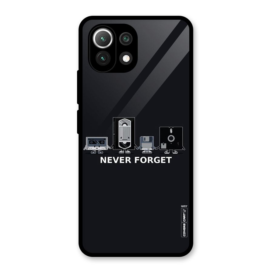 Never Forget Glass Back Case for Mi 11 Lite