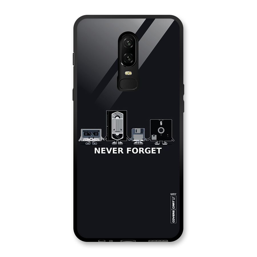 Never Forget Glass Back Case for OnePlus 6