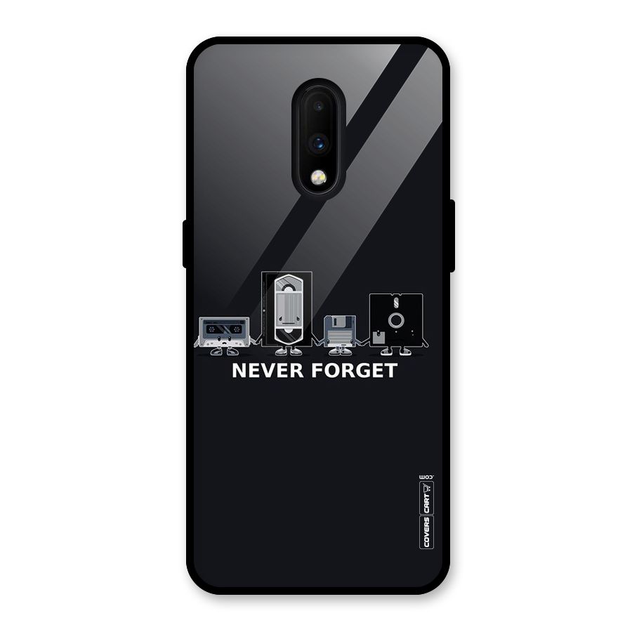 Never Forget Glass Back Case for OnePlus 7