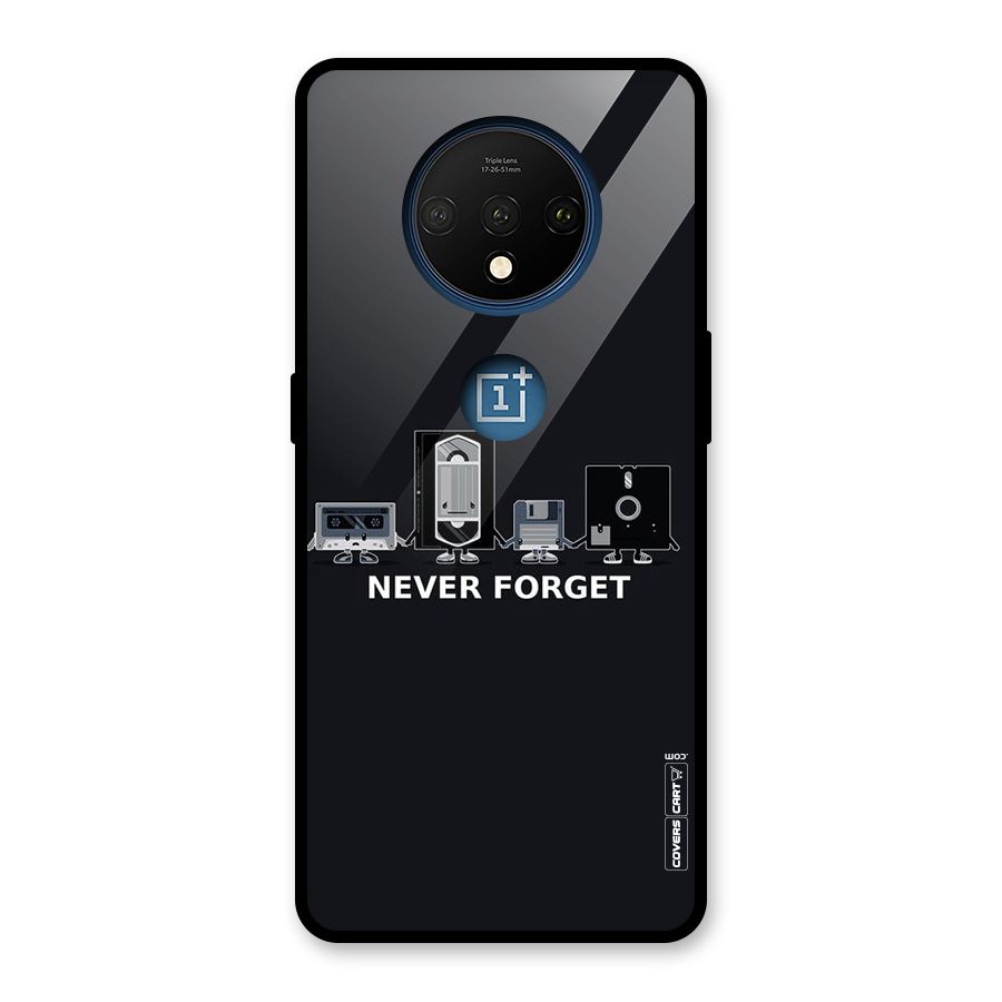 Never Forget Glass Back Case for OnePlus 7T
