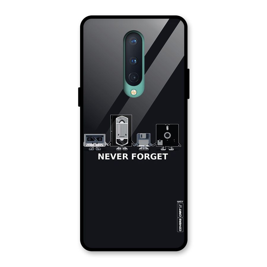 Never Forget Glass Back Case for OnePlus 8