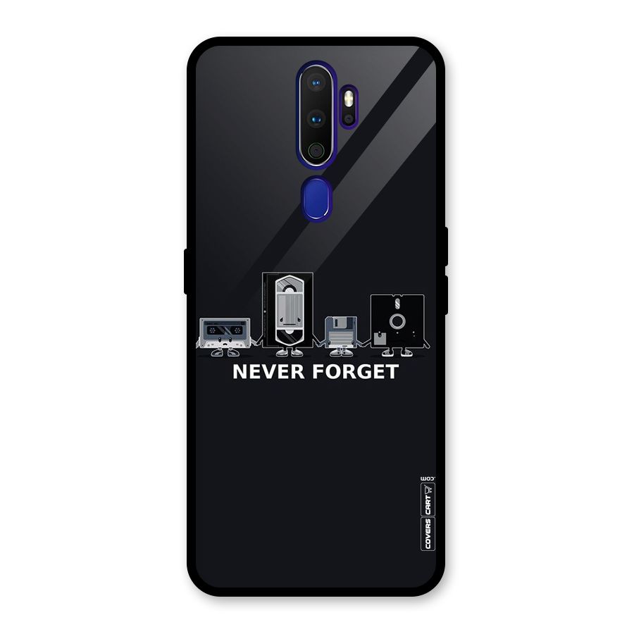 Never Forget Glass Back Case for Oppo A9 (2020)