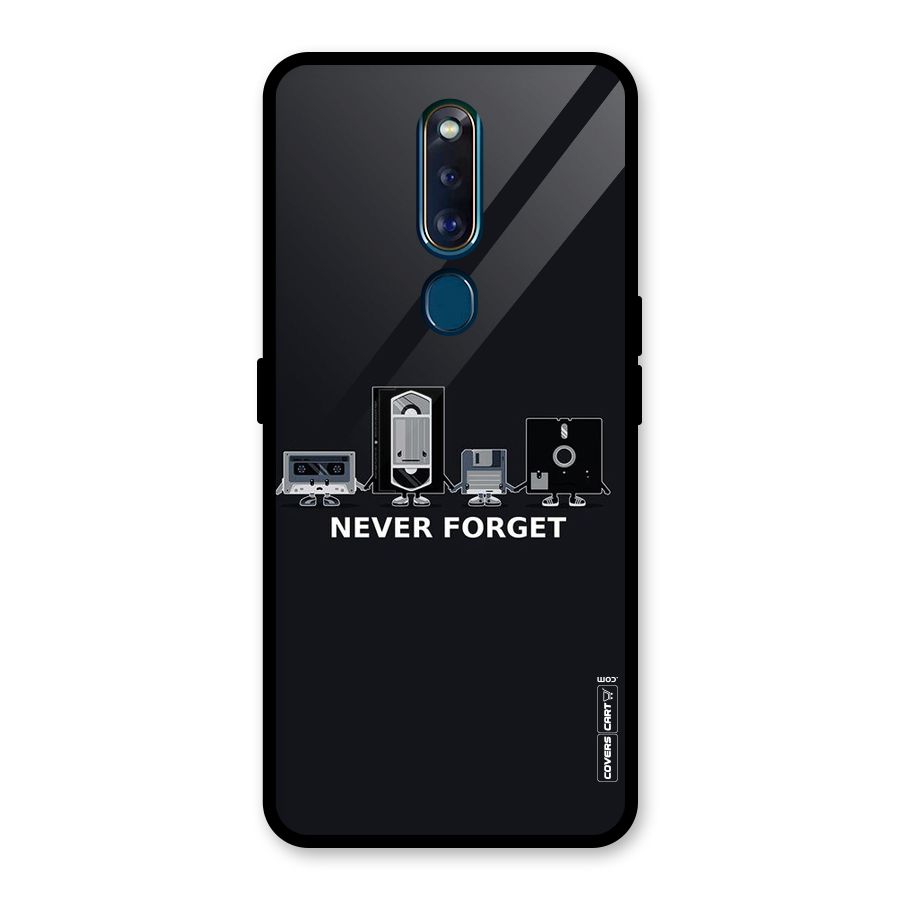 Never Forget Glass Back Case for Oppo F11 Pro