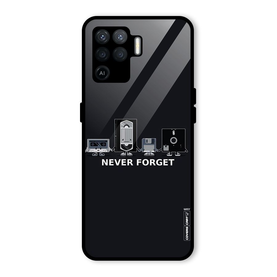 Never Forget Glass Back Case for Oppo F19 Pro