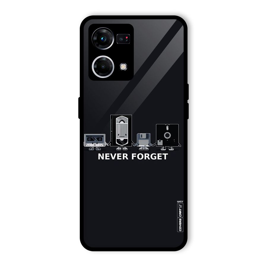 Never Forget Glass Back Case for Oppo F21 Pro 5G