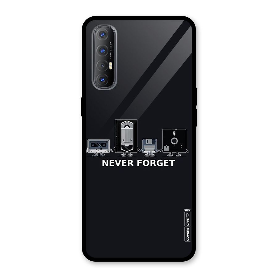 Never Forget Glass Back Case for Oppo Reno3 Pro