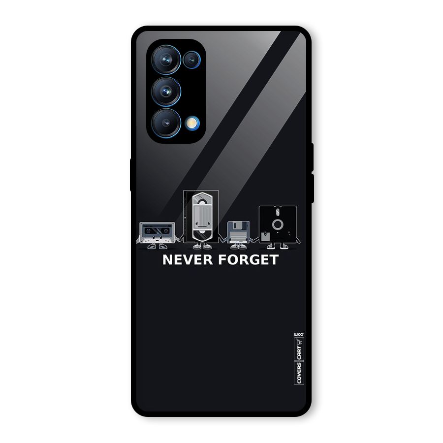 Never Forget Glass Back Case for Oppo Reno5 Pro 5G