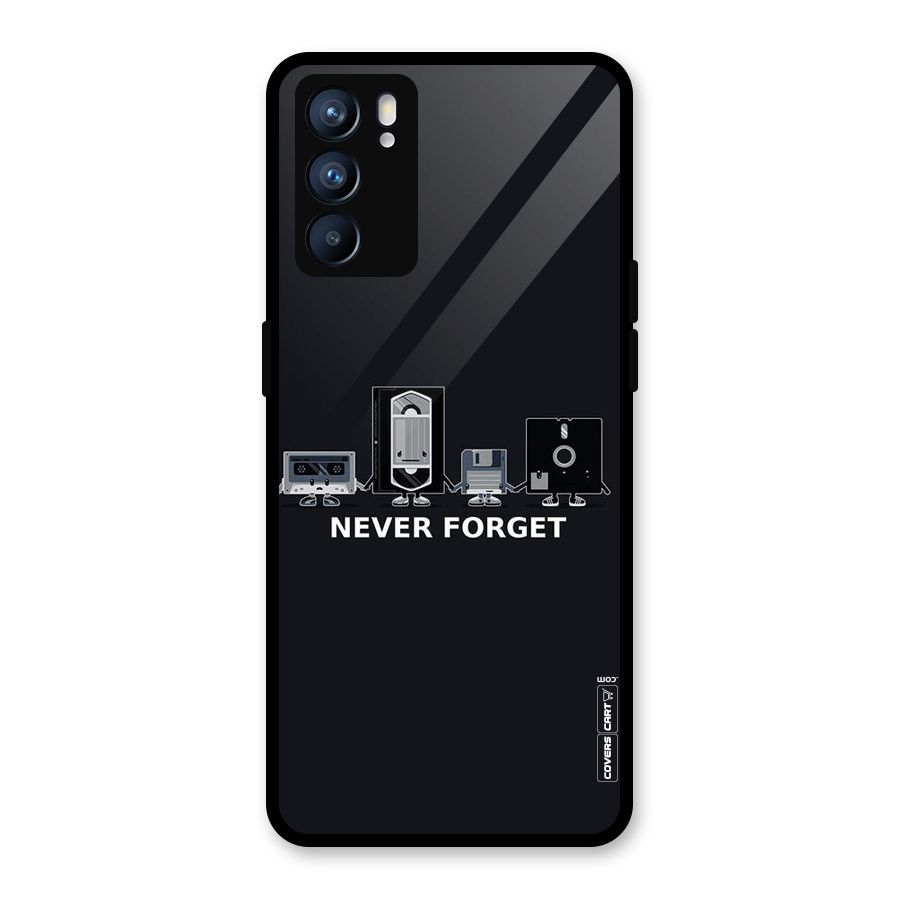 Never Forget Glass Back Case for Oppo Reno6 5G