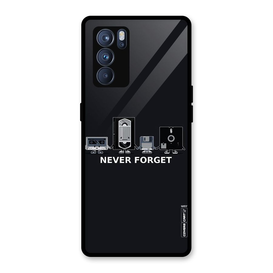 Never Forget Glass Back Case for Oppo Reno6 Pro 5G