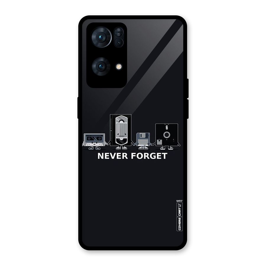 Never Forget Glass Back Case for Oppo Reno7 Pro 5G