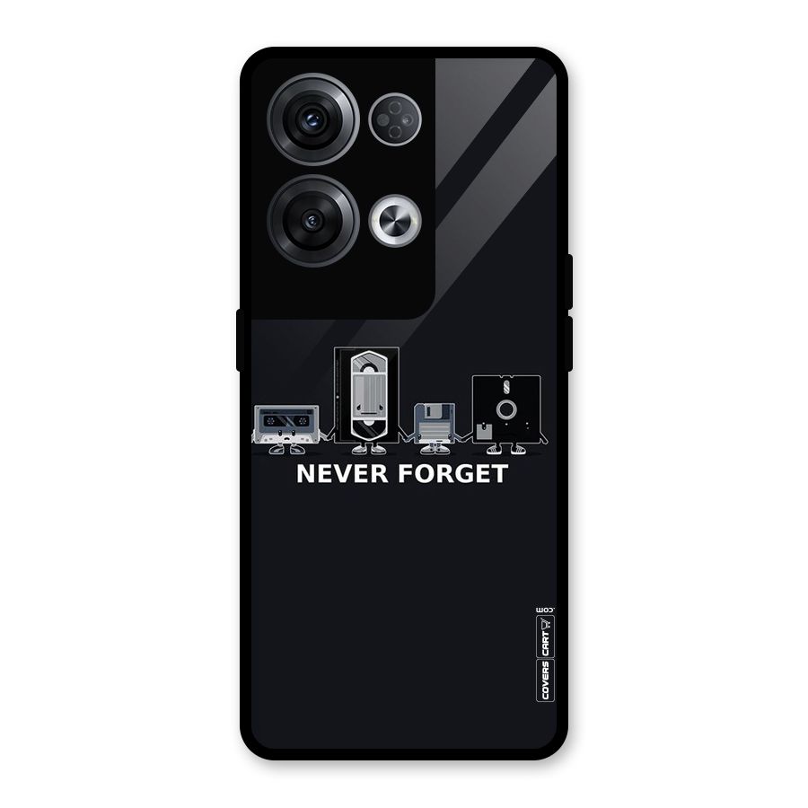 Never Forget Glass Back Case for Oppo Reno8 Pro 5G