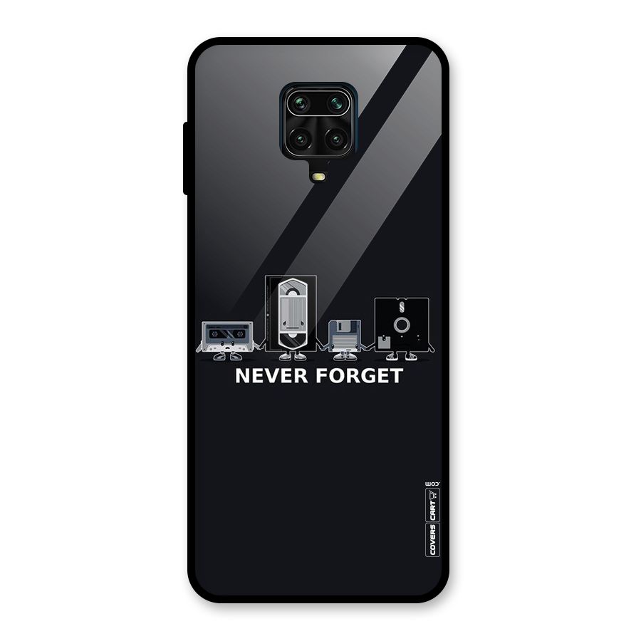 Never Forget Glass Back Case for Poco M2 Pro
