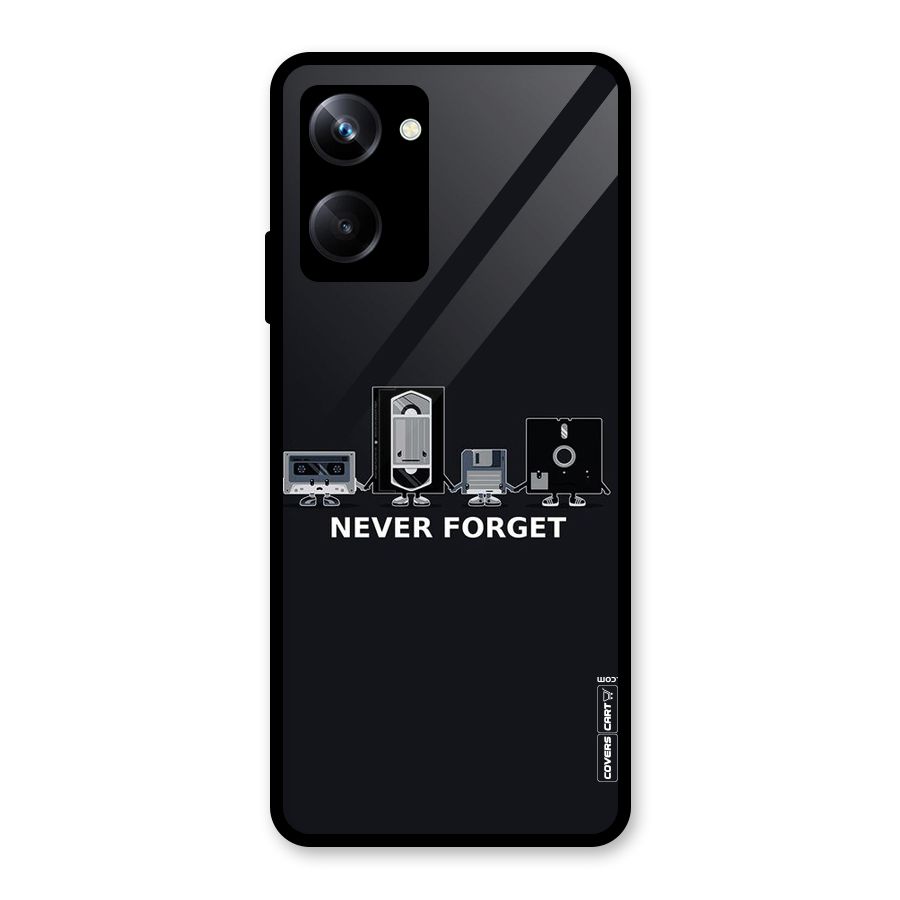 Never Forget Glass Back Case for Realme 10 Pro