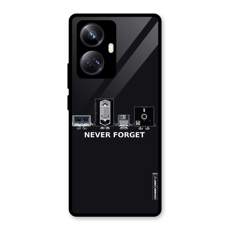 Never Forget Glass Back Case for Realme 10 Pro Plus