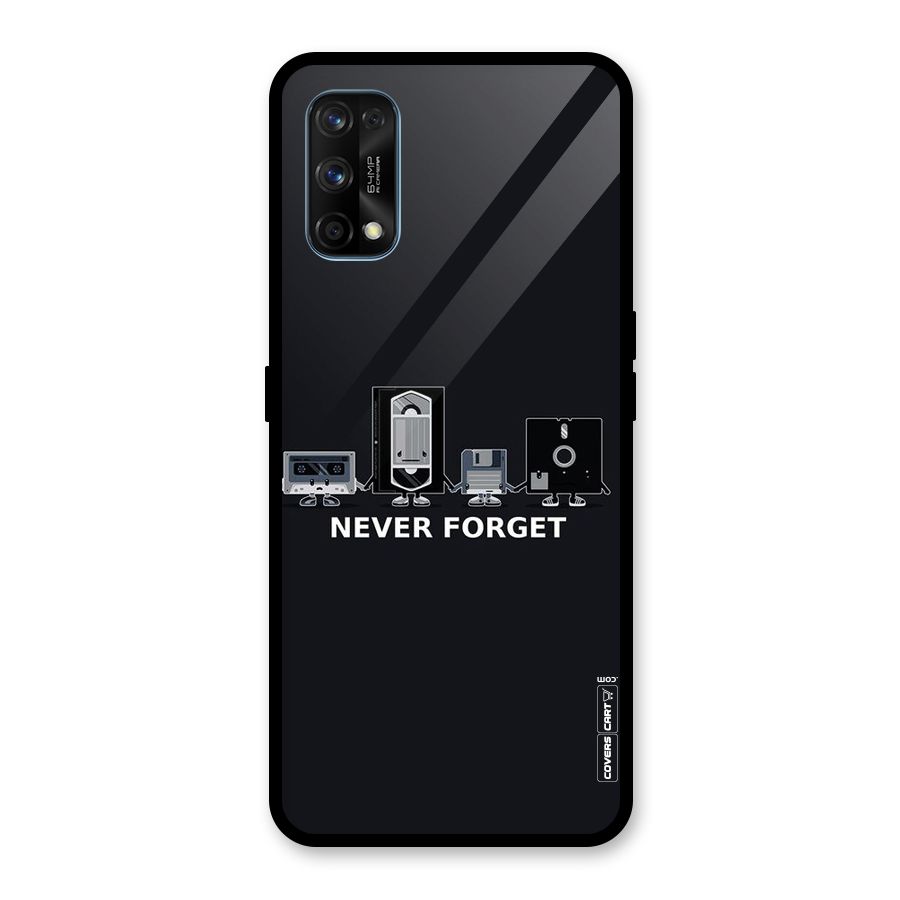 Never Forget Glass Back Case for Realme 7 Pro