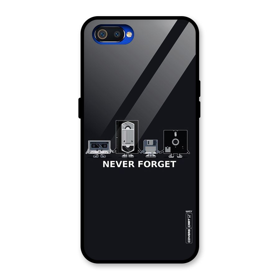 Never Forget Glass Back Case for Realme C2