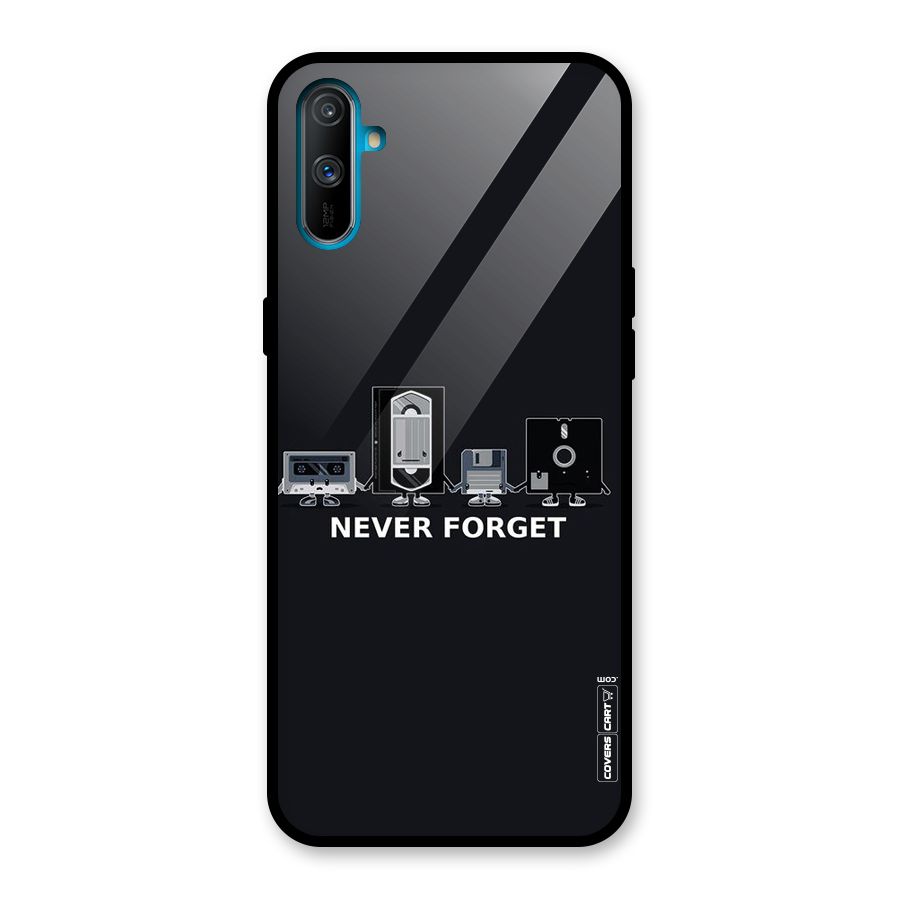 Never Forget Glass Back Case for Realme C3