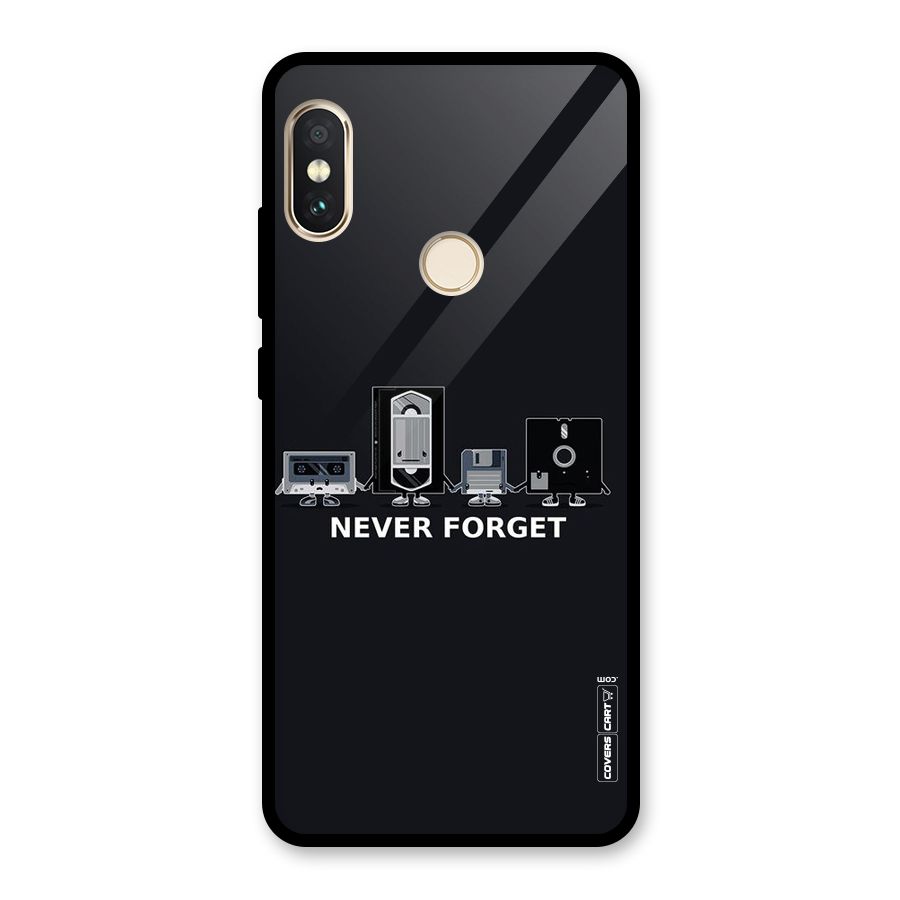 Never Forget Glass Back Case for Redmi Note 5 Pro