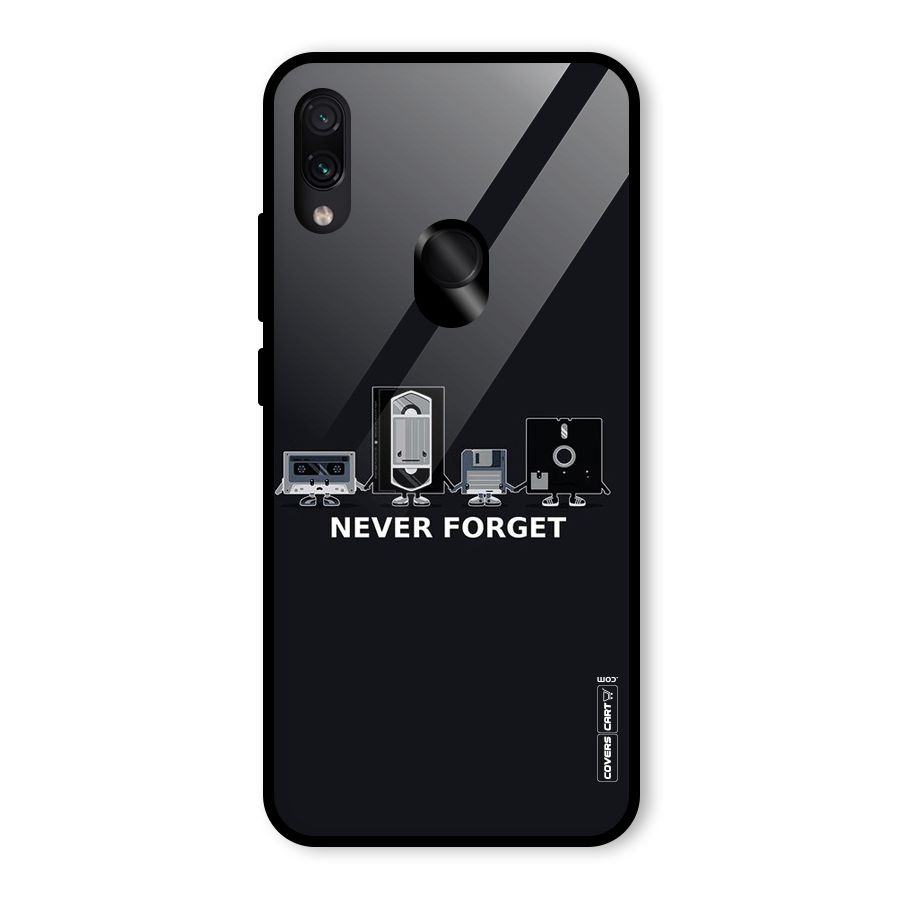 Never Forget Glass Back Case for Redmi Note 7