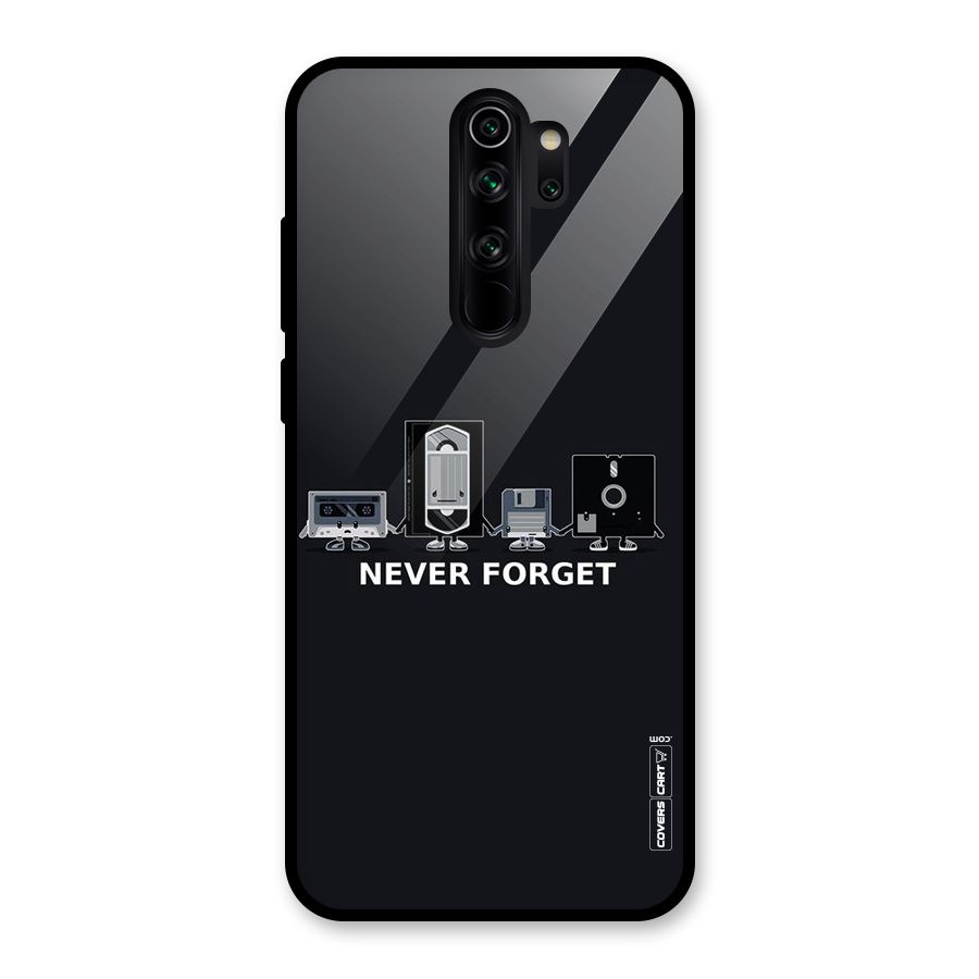 Never Forget Glass Back Case for Redmi Note 8 Pro