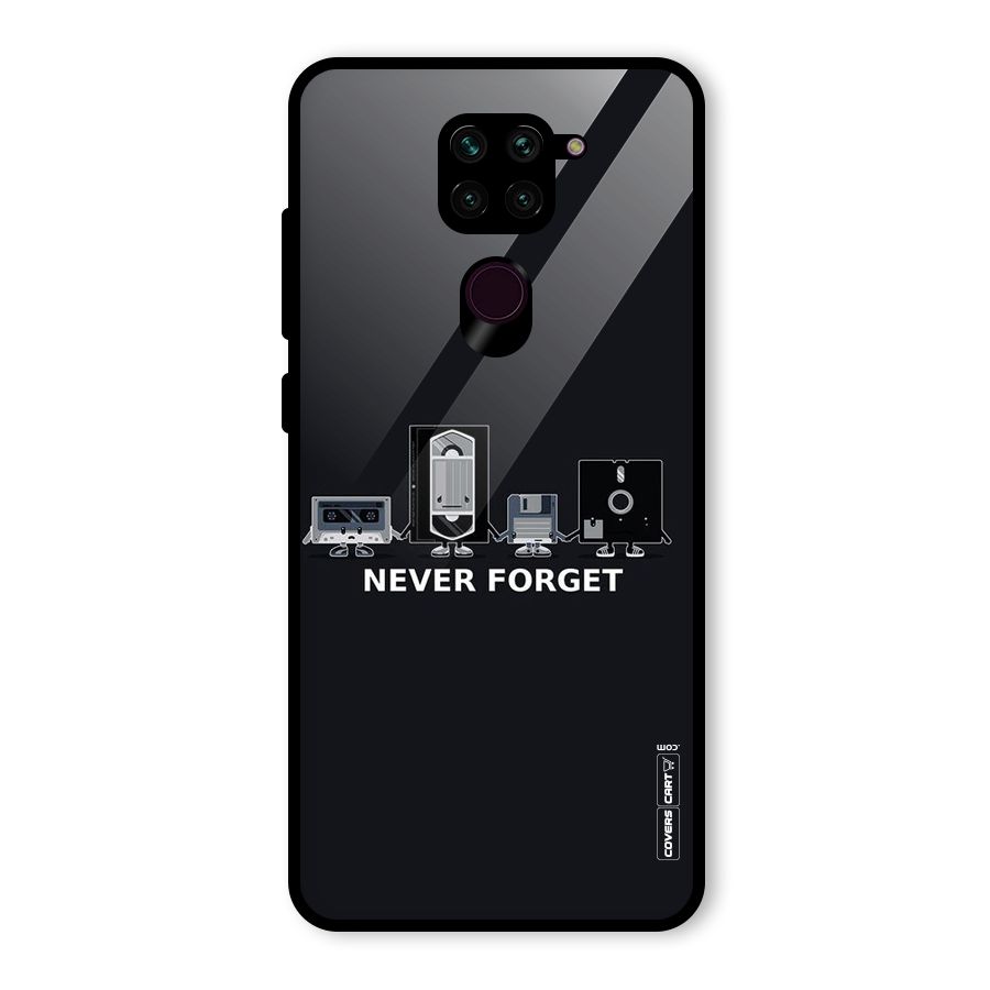 Never Forget Glass Back Case for Redmi Note 9