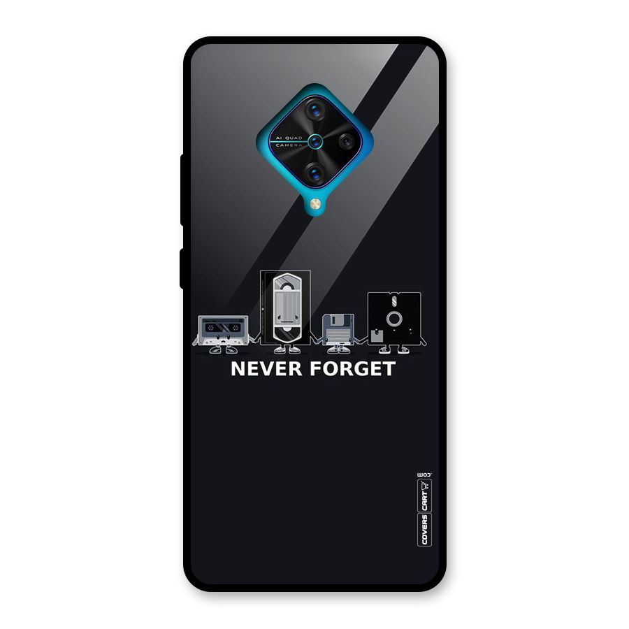 Never Forget Glass Back Case for Vivo S1 Pro