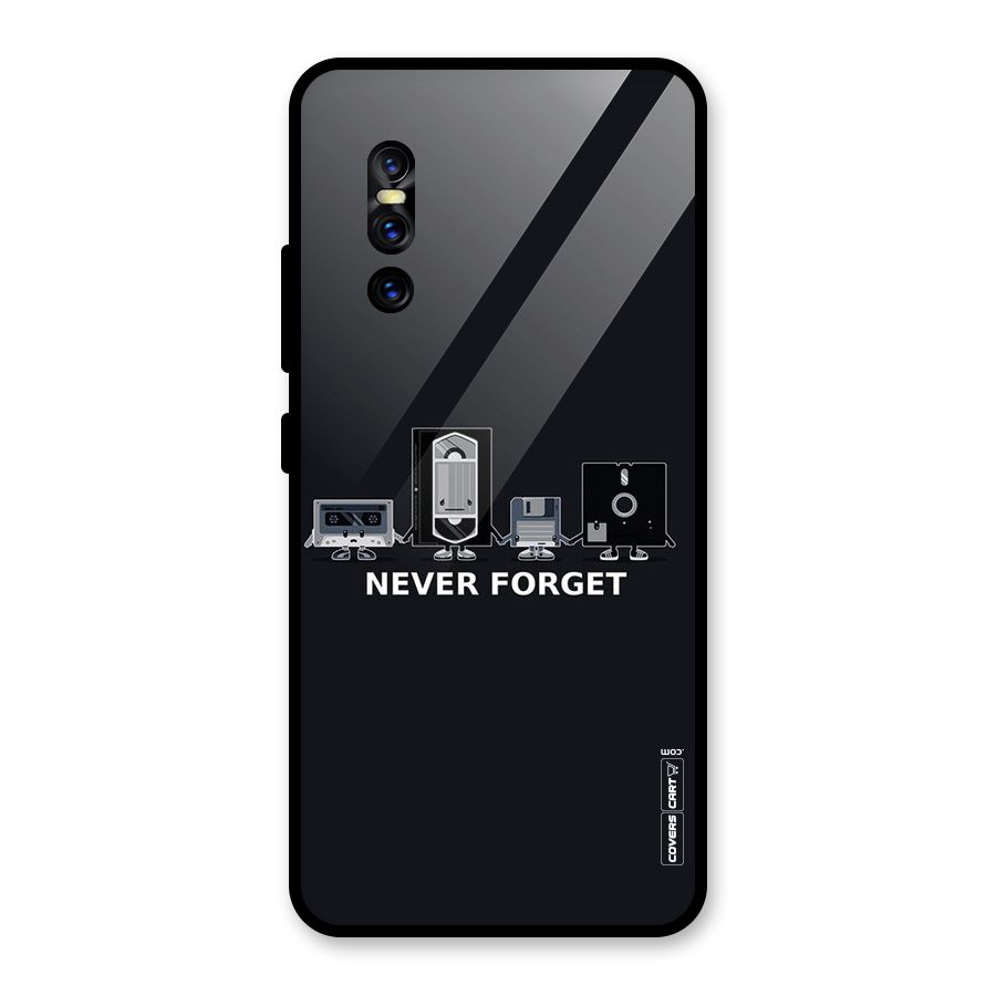 Never Forget Glass Back Case for Vivo V15 Pro
