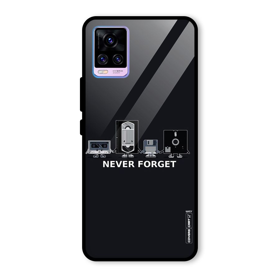 Never Forget Glass Back Case for Vivo V20 Pro