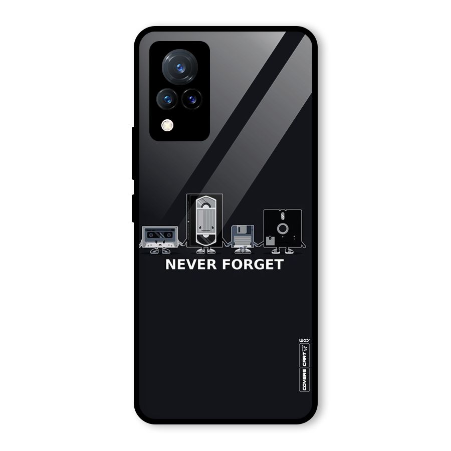 Never Forget Glass Back Case for Vivo V21 5G