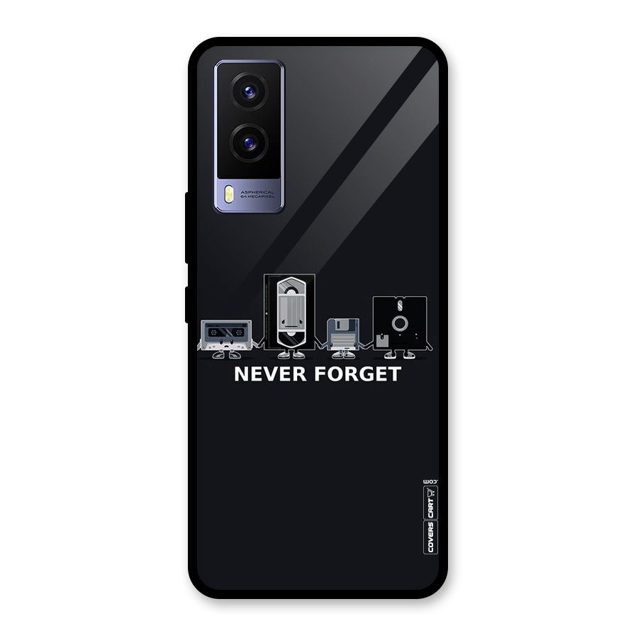Never Forget Glass Back Case for Vivo V21e 5G