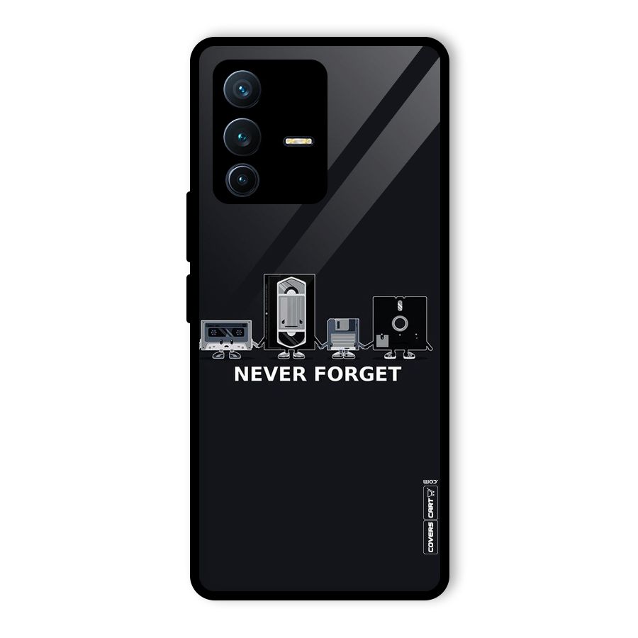 Never Forget Glass Back Case for Vivo V23 Pro
