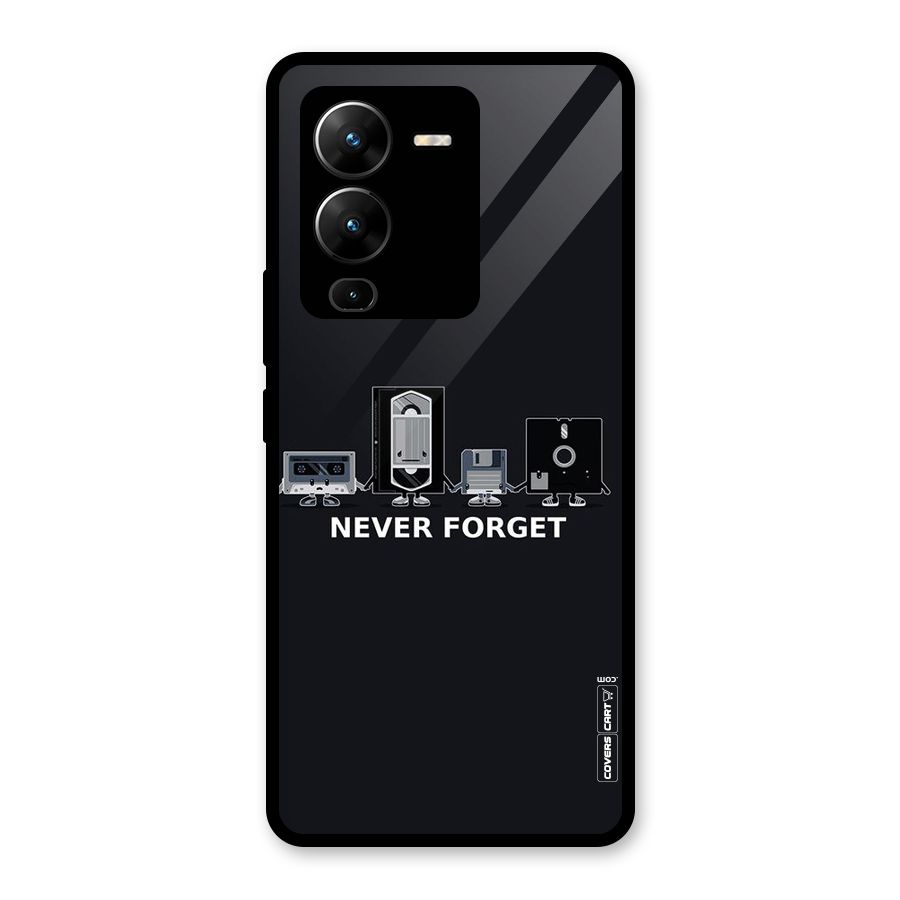 Never Forget Glass Back Case for Vivo V25 Pro