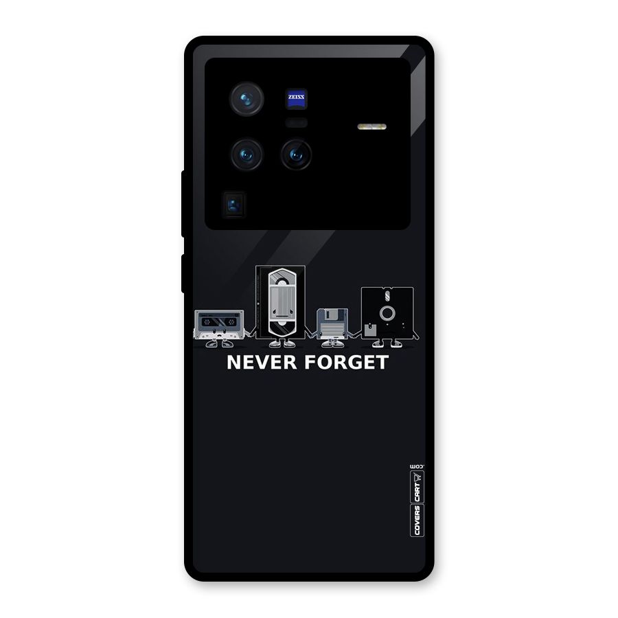 Never Forget Glass Back Case for Vivo X80 Pro