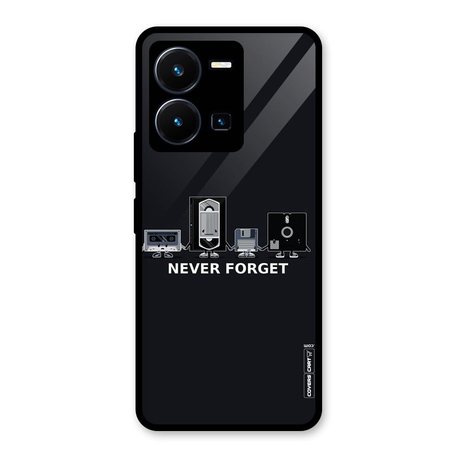 Never Forget Glass Back Case for Vivo Y35