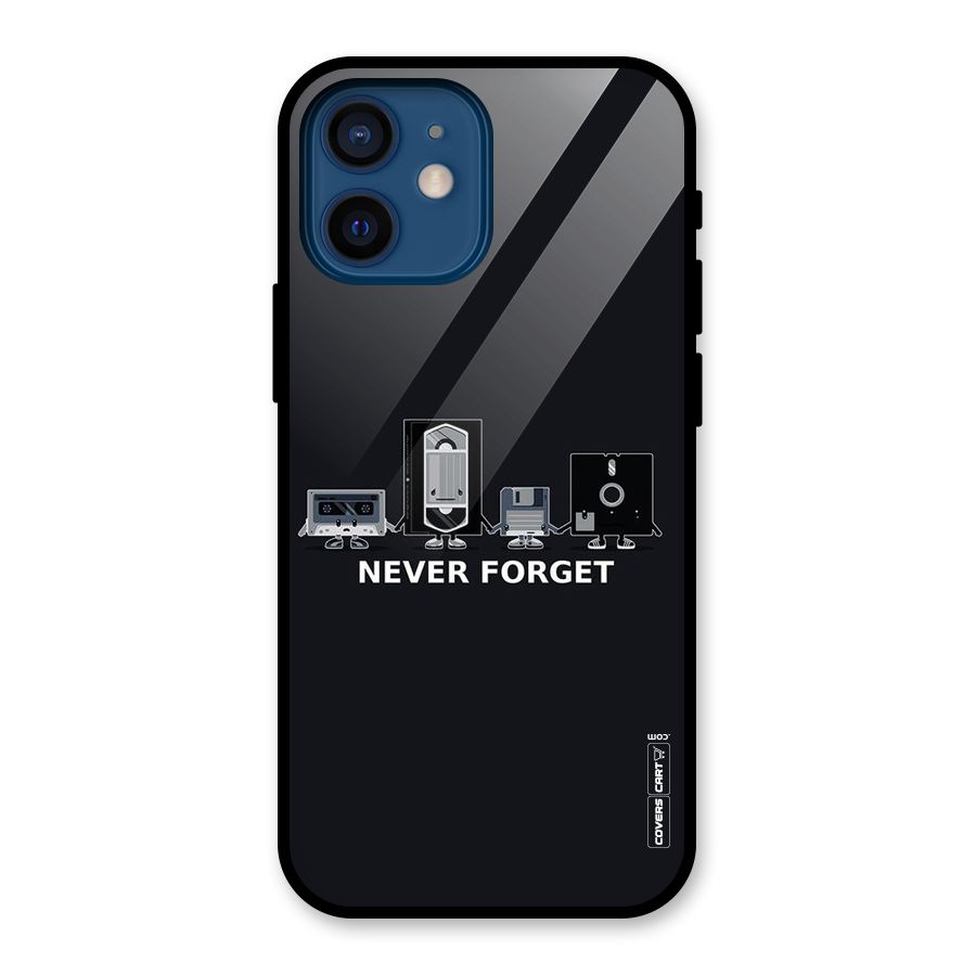 Never Forget Glass Back Case for iPhone 12 Mini