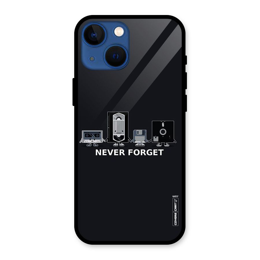Never Forget Glass Back Case for iPhone 13 Mini