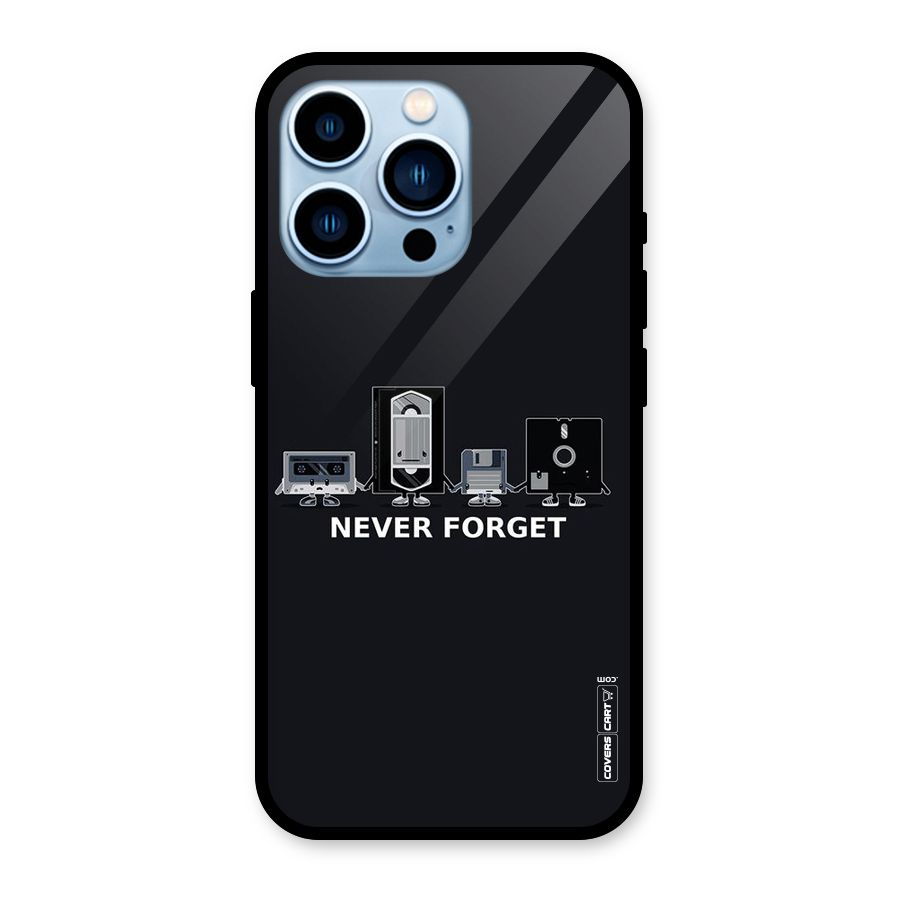 Never Forget Glass Back Case for iPhone 13 Pro