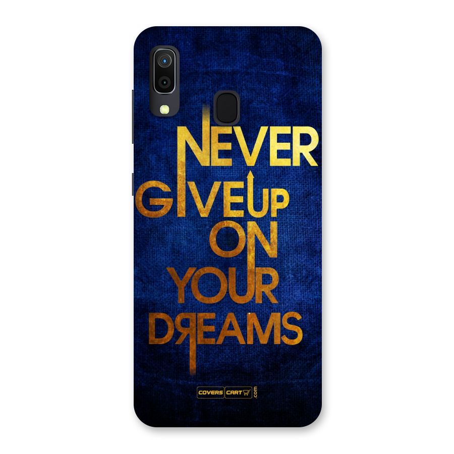 Never Give Up Back Case for Galaxy M10s