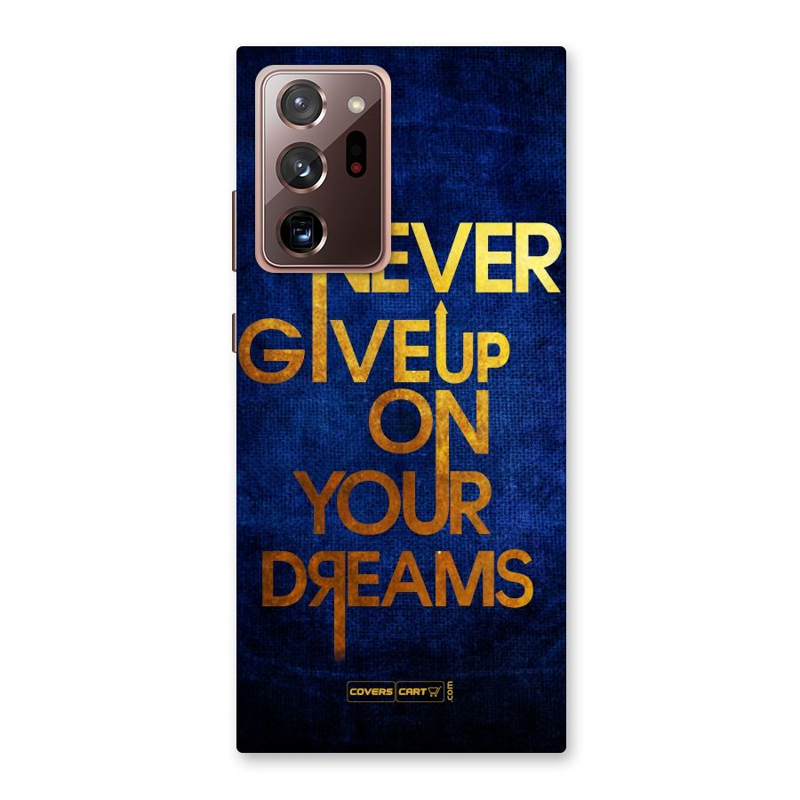 Never Give Up Back Case for Galaxy Note 20 Ultra